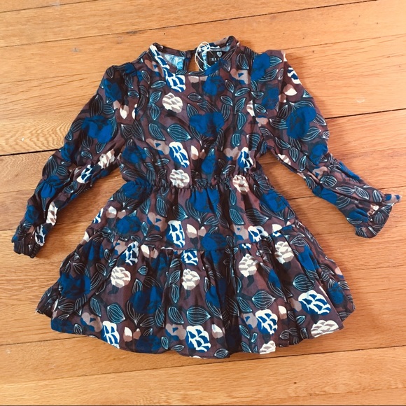 3 Claps- Then and Them Other - NWT Long Sleeve Floral Dress (4T)